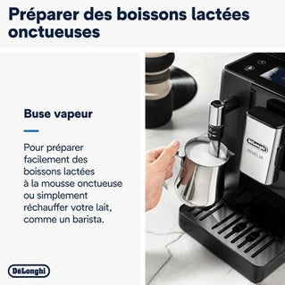 Machine à café à grain Delonghi FEB4435.B RIVELIA NOIR