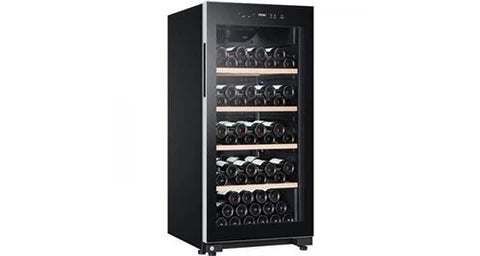 Cave a vin de service Haier hws116gae - - pose libre - 116 bouteilles h126. 5 x l59,5 cm - noir