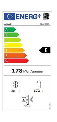 Réfrigérateur congélateur en haut Airlux ARI200DA - Encastrable - 145 cm
