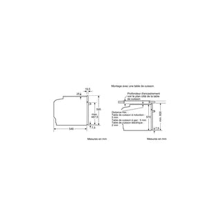 Four encastrable Bosch Four intégrable multifonction 71l 60cm pyrolyse blanc HBA572BW3F