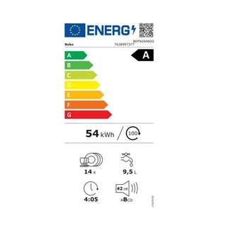 Lave-vaisselle pose libre Beko Lave-vaisselle 60cm 14 couverts 42db gris BDFN26460G