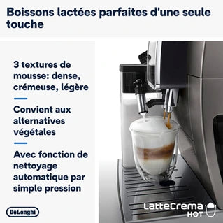 Machine à café à grain Delonghi FEB3895.TB Dinamica plus Titanium