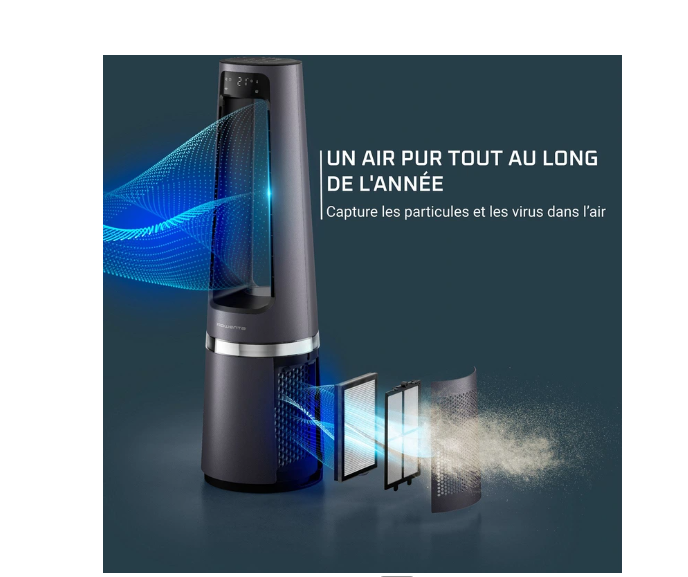 Purificateur Rowenta ECLIPSE 3 EN 1 CONNECT PURIFICATEUR INTELLIGENT QU5072F0