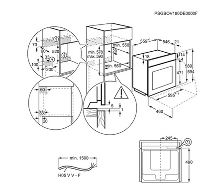 Four encastrable Aeg OA5PB50SAB