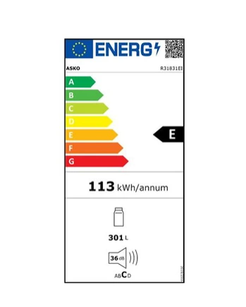 Réfrigérateur 1 porte Asko R31831EI - Encastrable 177cm
