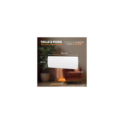 Chauffage électrique BESTHERM à inertie sèche céramique ARIA PLINTHE 1