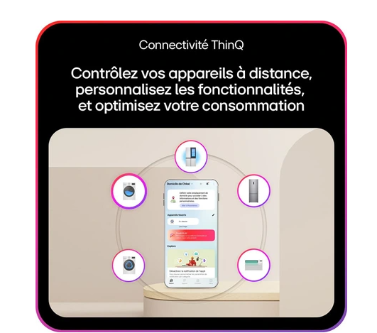 Réfrigérateur congélateur en bas Lg GBBSJ11DEP Noir