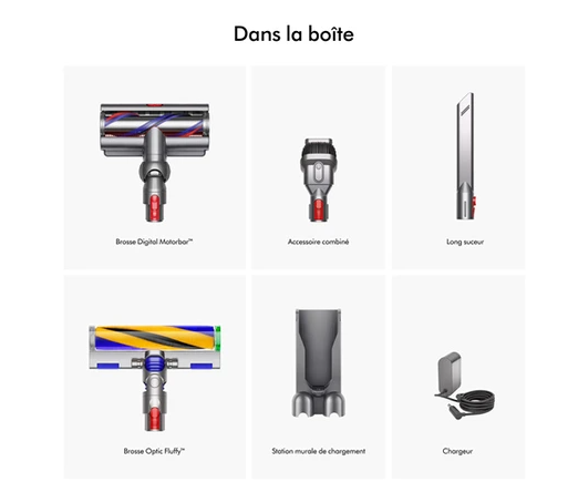 Aspirateur balai Dyson V15 DETECT ABSOLUTE