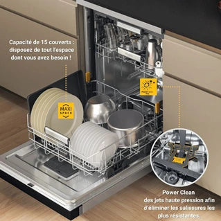 Lave-vaisselle pose libre Whirlpool W7FHS41S MAXISPACE CUVE XXL