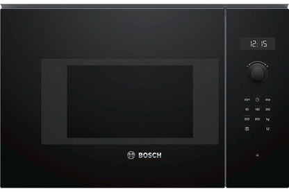 Micro-ondes + Gril Bosch Serie | 6 BFL524MB0 - Four micro-ondes monofonction - encastrable - 20 litres - 800 Watt - noir
