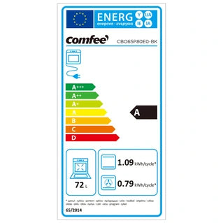 Four encastrable Comfee Four encastrable noir multifonction 72 L CBO65P80E0-BK