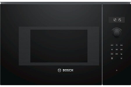 Micro-ondes + Gril Bosch Serie | 6 BFL524MB0 - Four micro-ondes monofonction - encastrable - 20 litres - 800 Watt - noir