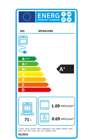 Four encastrable Aeg BPE642120M