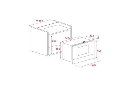 Micro-ondes + Gril Teka ML 822 BIS R
