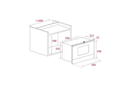 Micro-ondes + Gril Teka ML 822 BIS R