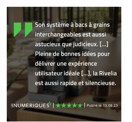 Machine à café à grain Delonghi FEB4435.B RIVELIA NOIR