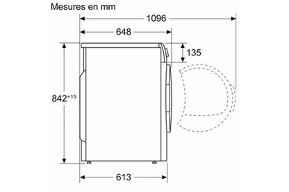 Sèche-linge pompe à chaleur Bosch WQG2451SFR