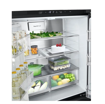 Réfrigérateur multi-portes Lg InstaView GMG860EPBE Noir Graphite
