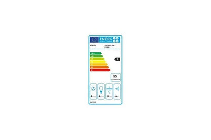 Hotte aspirante décorative murale Roblin décorative inclinée inox verre largeur 80cm