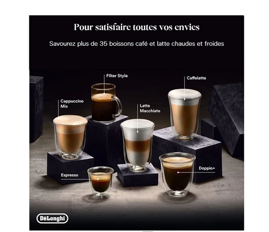 Machine à café à grain Delonghi ECAM630.55.SSM Primadonna Aromatic