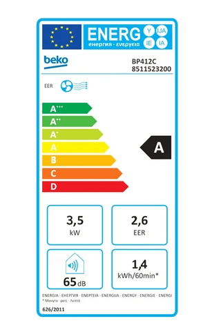 Climatiseur mobile Beko BP412C