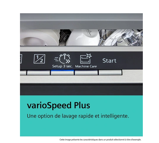 Lave-vaisselle encastrable Siemens SN65EX12CF, Lave-vaisselle tout integrable