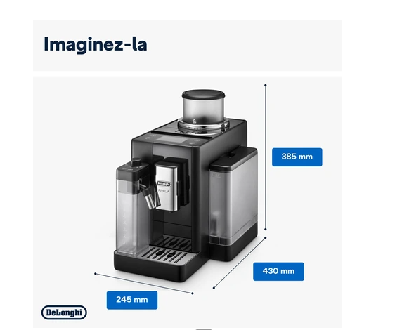 Machine à café à grain Delonghi FEB4455.B RIVELIA Noir