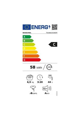 Lave-linge top Whirlpool TDLRB65342BSFR