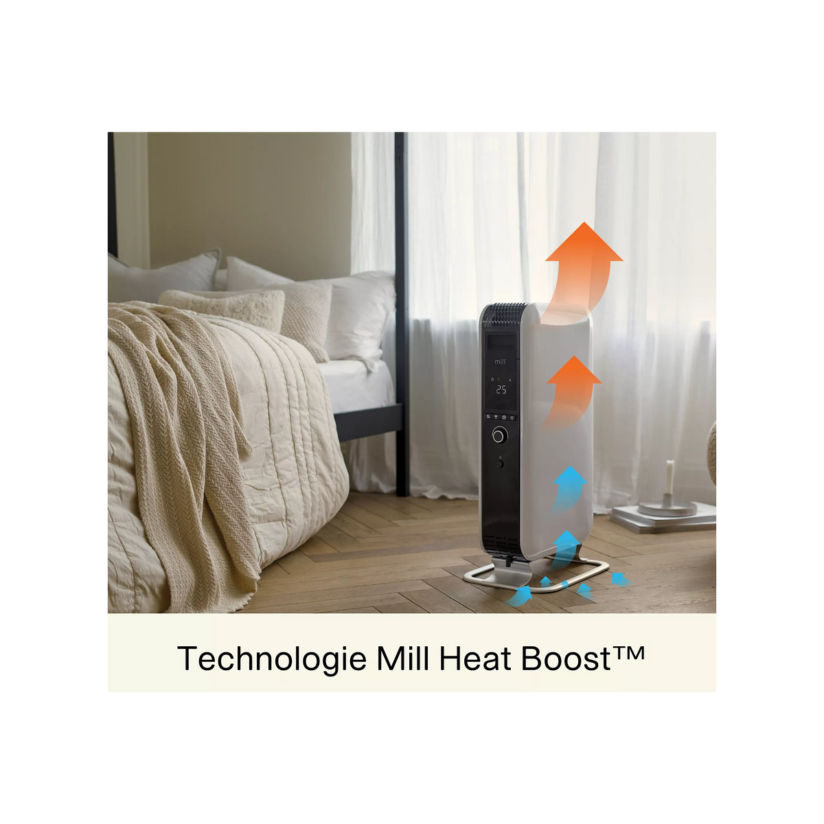 Chauffage Bain d'huile MILL Gentle Air Wifi 1500W noir