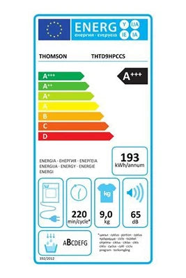 Sèche-linge pompe à chaleur Thomson THTD9HPCCS