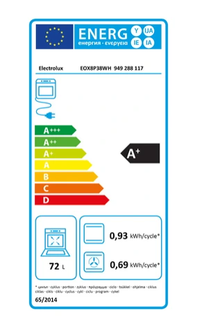 Four encastrable Electrolux EOX8P38WH Noir