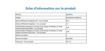 Four encastrable Electrolux EOC6P67Z2