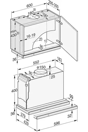 Hotte casquette Miele DAS 4630