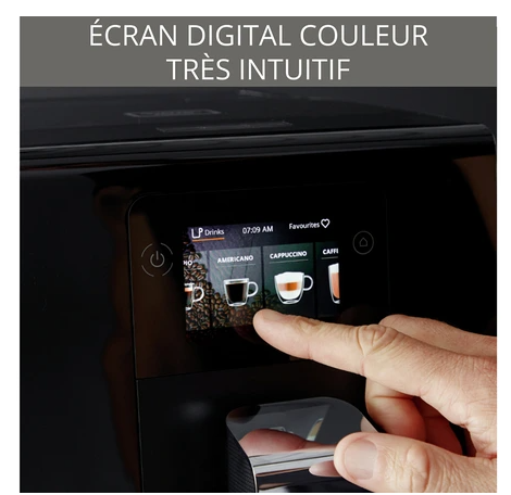 Machine à café à grain Krups INTUITION PREFERENCE NOIR 11 BOISSONS EA873810