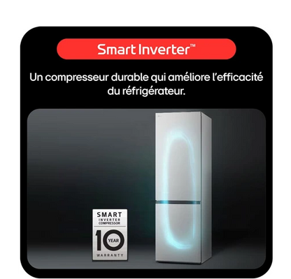 Réfrigérateur congélateur en bas Lg GBBSJ11DEP Noir