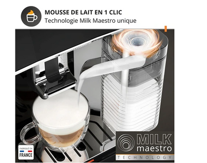 Machine à café à grain Krups Sensation Lait EA912HF1 Gris anthracite + kit entretien