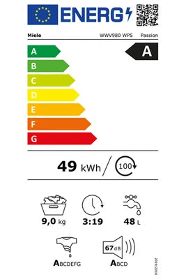 Lave-linge hublot Miele WWV980 WPS TWINDOS