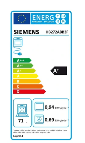 Four encastrable Siemens hb272abb3, iQ300