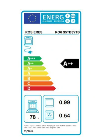 Four encastrable Rosieres RO6 S5TB3YTB Noir