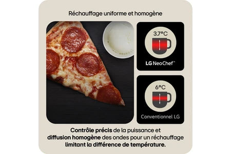 Micro-ondes combiné Lg MJ3965ACS inox