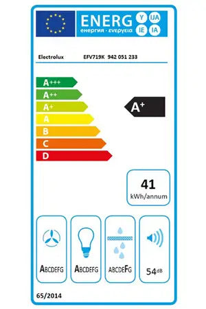 Hotte décorative murale Electrolux EFV719K
