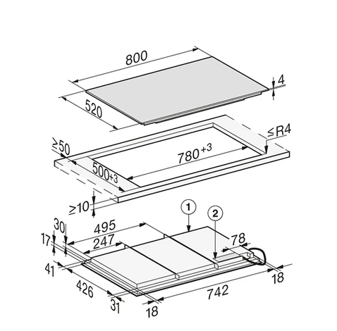 Plaque induction Miele KM 7878-2 FL Diamond