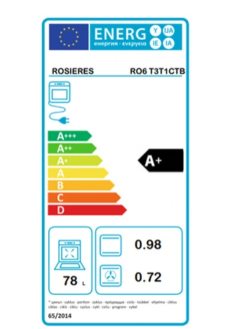 Four encastrable Rosieres RO6 T3T1CTB