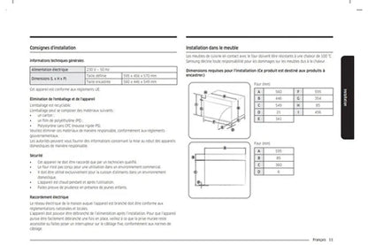 Micro-ondes mono-fonction Samsung NQ5B4513GBS