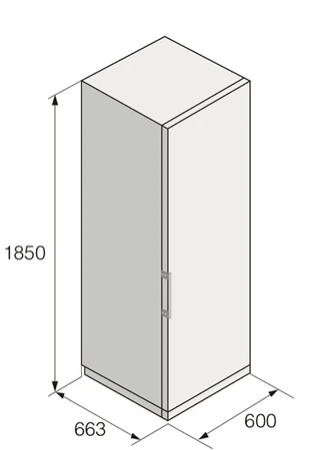 Réfrigérateur 1 porte Asko R23841B Inox Black Steel 185cm