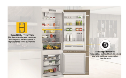 Réfrigérateur congélateur en bas Whirlpool SP408102FR - Encastrable 194 cm