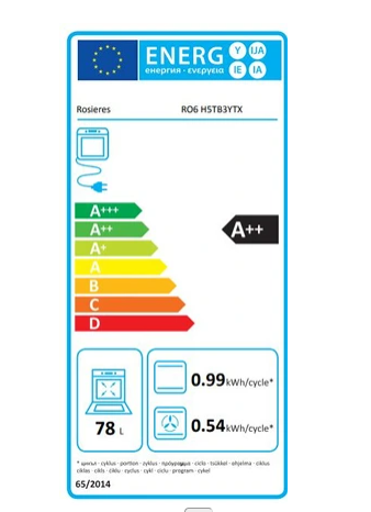 Four encastrable Rosieres RO6 H5TB3YTX